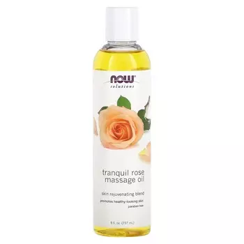 NOW Foods, Solutions, массажное масло Tranquil Rose, 8 жидких унций (237 мл)
