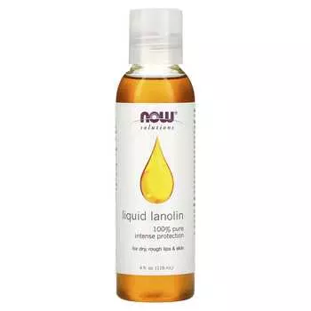 NOW Foods, Solutions, жидкий ланолин, 4 жидких унции (118 мл)