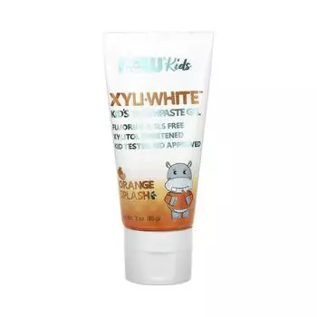 NOW Foods, Xyli White, детская зубная паста-гель, апельсиновый всплеск, 3 унции (85 г)
