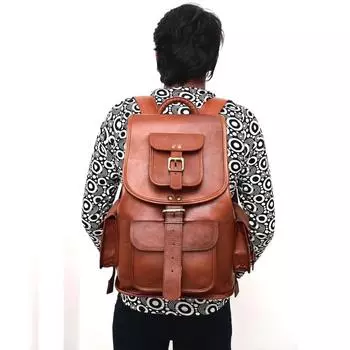 Новая 16-дюймовая кожаная сумка Comman для ноутбука, винтажная, подлинная, коричневая, козья, дорожная, мужская