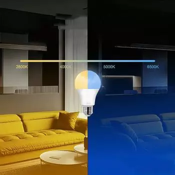 Новая 1 шт. 9 Вт E27 WIFI Смарт-лампочка Поддерживает Для Alexa и Google Home Assistant