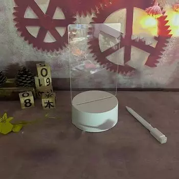 Новая 1 шт. Доска для заметок Светодиодная ночная доска для сообщений Свет с ручкой для подарка или декора комнаты