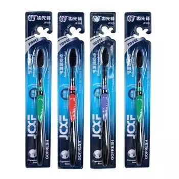 Новая 1 шт. Мягкая зубная щетка из бамбукового угля для взрослых, уход за зубами, зубная щетка, удобная и может использоваться во многих случаях 1PCS-Random