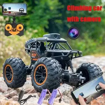 Новая 2.4G 1/18 автоматическая фотокамера Follow Me Alloy Rock Crawler Truck с дистанционным управлением мини-автомобиль RC с WIFI 720P HD камера автомобиль для взрослых и детей подарок игрушки чёрный