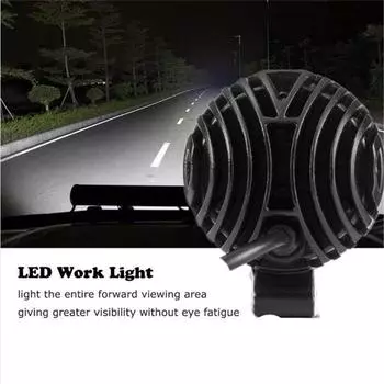 Новая 2Точечная противотуманная фара ДХО 6000K Ксеноновый белый 12 Вт Внедорожная круглая вспомогательная лампа Универсальная