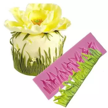 Новая 3D маленькая трава силиконовая форма для помадки украшения торта форма для глазури для выпечки