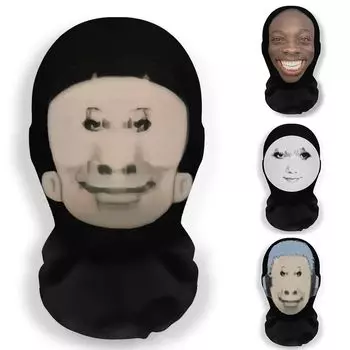 Новая 3D смешная полнолицевая маска для косплея Unise Expression Pack Mask Mesh Breathable Elastic Mesh Full Face Masks