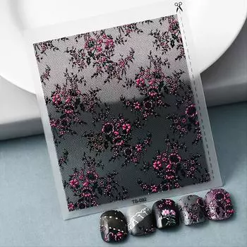 Новая 5D наклейка для маникюра, патч, сделай сам, тисненый цветок для ногтей, полная наклейка, водонепроницаемая, прочная, отрываемая наклейка для ногтей