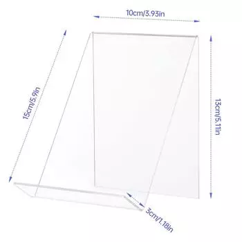 Новая акриловая подставка для книг 5 шт. без бортика для демонстрации картин, книг, произведений искусства