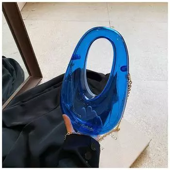 Новая акриловая сумка для ужина 2024 года, новая сумка для рук, прозрачная цветная сумка, сумка-мессенджер для банкета красный