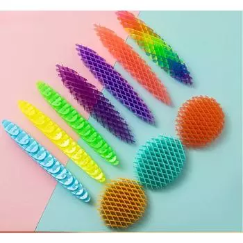 Новая экзотическая снятие стресса, деформация кончиков пальцев, сенсорная декомпрессия, эластичная сетка, игрушка против стресса 10cm