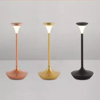 Новая элегантная светодиодная настольная лампа с сенсорным выключателем идеально подходит для создания романтической атмосферы на открытом воздухе во время ужина в ресторане или Type-C charging золотистый