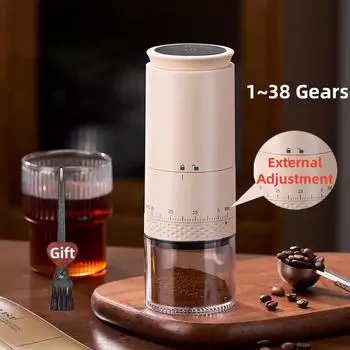 Новая электрическая кофемолка 1500 мАч коническая кофемолка с внешней регулировкой кофемолка кофемолка Kaffe Bohnen