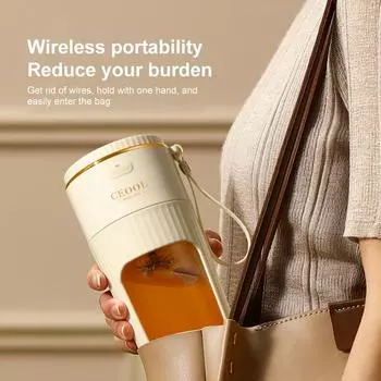 Новая электрическая соковыжималка 10 лезвий мощный дробленый лед беспроводной мини портативный блендер бутылка соковыжималки миксер для смузи