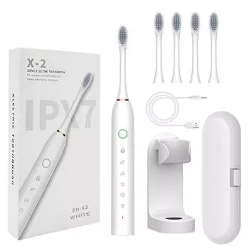 Новая электрическая зубная щетка, электрическая зубная щетка с зарядным устройством