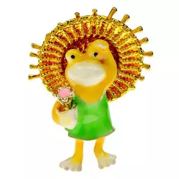 Новая эмалированная милая маленькая брошь-лягушка