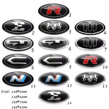 Новая эмблема Lion/Brenthon/GT/N/E/C/R автомобиля, передняя крышка багажника, задняя крышка, эмблема, наклейка для Optima Stinger Rio Soul Elantra Forte 2Style11056mm