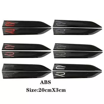 Новая эмблема R Badge Blade для G-OLF 7 8 GTI Magotan B8 Passat, наклейка с логотипом на крыло автомобиля чёрный