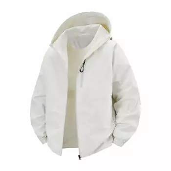 Новая американская куртка с капюшоном для весны, молодежная популярная уличная модная куртка для мужчин и женщин M грязно-белый