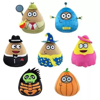 Новая аниме-игра The Maw Pou Мягкие игрушки Kawaii Cartoon My Pet Alien Pou Doll Мягкая подушка для детей День рождения Рождество Gifs