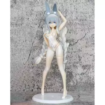 Новая аниме-статуэтка кролика, кролик-девочка, ПВХ, персонажи, фигурка, игрушка в подарок 26 см, без коробки