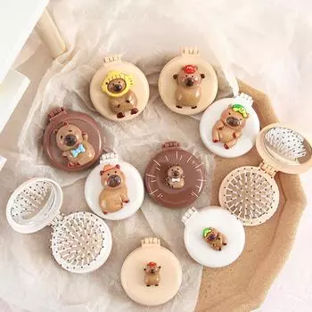 Новая антистатическая массажная щетка Capybara Air Cushion, плюшевые расчески для волос, портативная симпатичная расческа Kapibala Airbag, инструмент для укладки волос A1