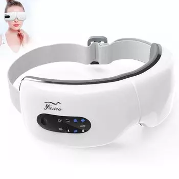 Новая эстетическая воздушная маска для глаз Eye Care Release, согревающий глаз, давление воздуха и температура, регулируемые на 3 уровнях, вибрация, несколько режимов, удобный белый