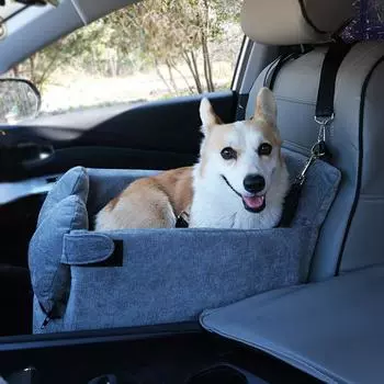 Новая автомобильная будка для кошки, универсальная четырехсезонная собачья будка, коврик для маленькой собаки в машину 46*44*42cm