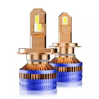 Новая автомобильная светодиодная лампа, декодирующая h7, мощные двойные медные трубчатые фары, 2V24V, универсальные прямые h4 H1 One Piece Price белый