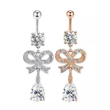 Новая бабочка, капли воды, капли вермикулита, пупочный гвоздь, пряжка для пупка, прокол, украшения, кольца для пупка