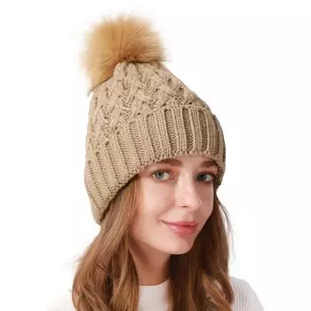 Новая бархатная утолщенная вязаная шапка для женщин на осень и зиму, модная уличная, устойчивая к холоду и теплая вязаная шапка дубильная кора