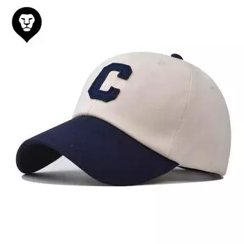 Новая бейсбольная кепка с вышивкой в виде буквы C для мужчин и женщин, кепка для активного отдыха в корейском стиле, персонализированная кепка Adjustable