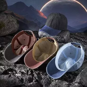 Новая бейсбольная кепка в стиле ретро в стиле старого правописания, универсальная бейсболка для отдыха мужчин и женщин с одинаковым абзацем, солнцезащитная кепка с утиным язычком M56-58cm чёрный