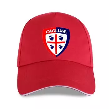 Новая бейсболка fm10 uomo CAGLIARI logo scudetto Cagliari rossoblu Calcio SPORT лето, дешево,