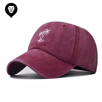 Новая бейсболка из кокосового хлопка с вышивкой Летняя кепка из кокоса Классическая бейсболка Adjustable