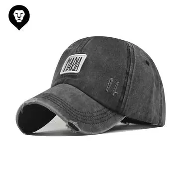 Новая бейсболка MARIA из хлопка Бейсболка с вышитым алфавитом Постиранная и состаренная шляпа от солнца из хлопка Adjustable