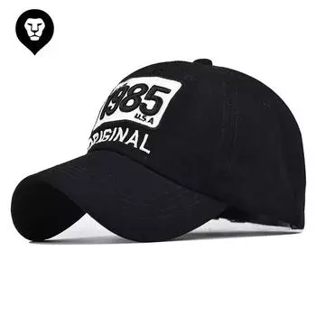 Новая бейсболка с большой вышитой буквой 1985 года, старая кепка из чистого хлопка, не выцветающая Adjustable красный