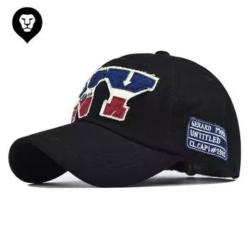 Новая бейсболка с большой вышивкой «NY» из чистого хлопка, нелиняющая уличная кепка Adjustable