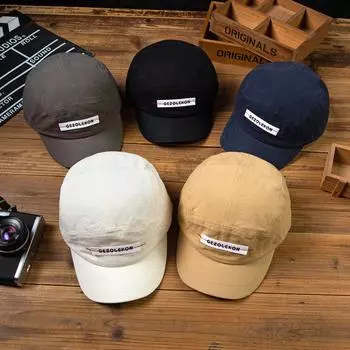 Новая бейсболка с короткими полями для мужчин и женщин, универсальная повседневная мягкая кепка оптом, весенний тренд, солнцезащитный козырек M56-58cm