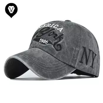 Новая бейсболка с объемной вышивкой в стиле Нью-Йорк, бейсболка из высококачественного чистого хлопка с покрытием Adjustable жёлтый