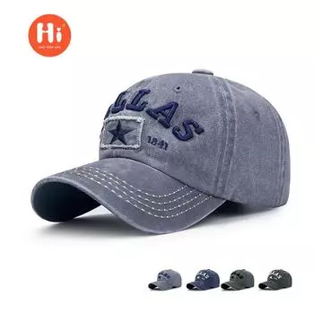 Новая бейсболка с вышитыми наклейками и объемными буквами для мужчин и женщин, старая выстиранная и выцветшая кепка от солнца adjustable чёрный