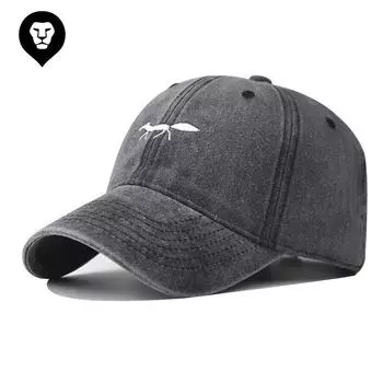 Новая бейсболка с вышивкой из хлопка и лисой Jindian, персонализированная кепка для улицы с изображением мультяшных животных Adjustable