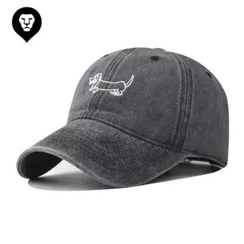 Новая бейсболка с вышивкой из хлопка с изображением собаки Jindian, персонализированная кепка для улицы с изображением мультяшного животного Adjustable
