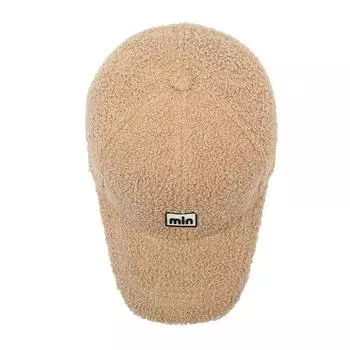 Новая бейсболка Тедди флисовая кепка с вышитыми буквами модная повседневная маленькая шляпа для женщин Adjustable