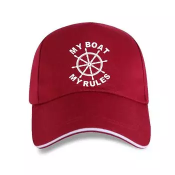 Новая бейсболка унисекс MY BOAT - MY RULES - Funny Captain Skipper, подарок на яхту, бейсболка, 100% хлопок