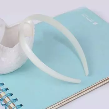 Новая белая модная пластиковая повязка на голову без зубцов, простая женская/девичья повязка для волос