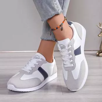 Новая белая повседневная обувь Модная универсальная обувь для бега Дышащая тканевая поверхность Легкая спортивная женская обувь Zapatos De Mujer 35