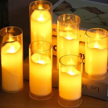 Новая беспламенная маленькая светодиодная электронная свеча для защиты глаз - идеальная атмосфера лампы для чтения в спальне - идеальный ночник