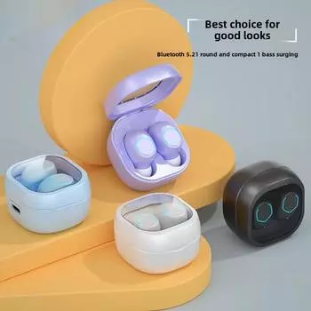 Новая беспроводная Bluetooth-гарнитура M21 5.3 Mini High Profile Horizontal Translucent Bluetooth-гарнитура чёрный