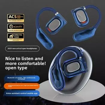 Новая беспроводная Bluetooth-гарнитура OWS Ultralight O Sense Motion с двумя наушниками, с открытыми наушниками, с двумя наушниками, с шумоподавлением, универсальная для бега синий